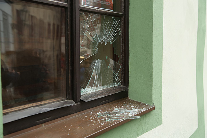 A2B Glass are able to board up broken windows while they are being repaired in Littleborough.